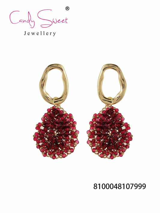 Oorbellen Ovaal - Roze