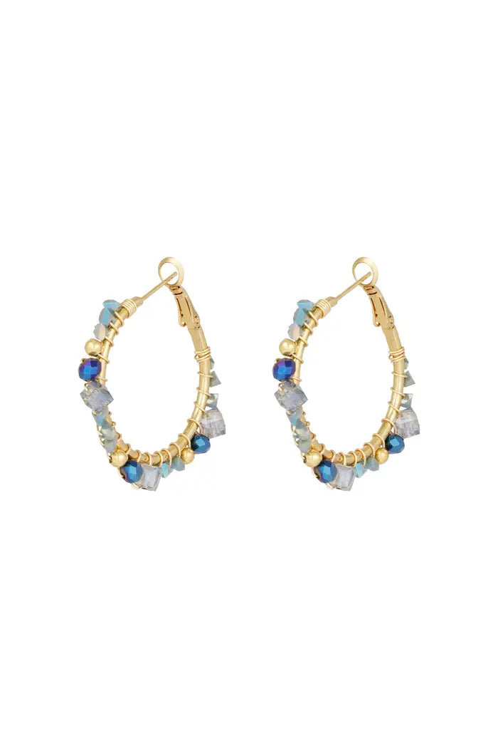 Oorbellen majestic dream - blauw