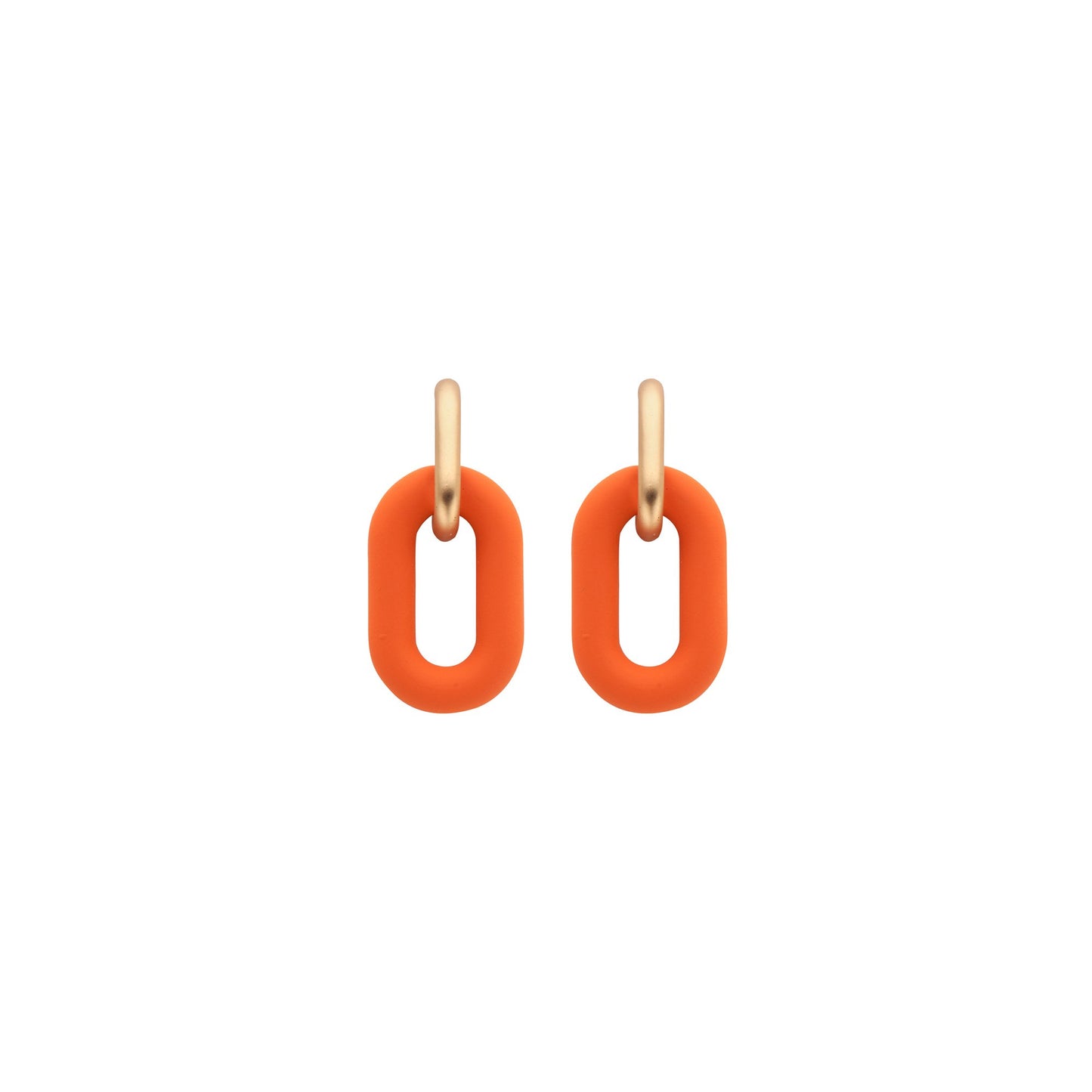 Biba Oorbellen Schakel - Oranje