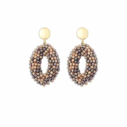 Oorbellen Druppel - Purple Mix