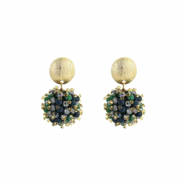 Oorbellen Bol - Navy Mix