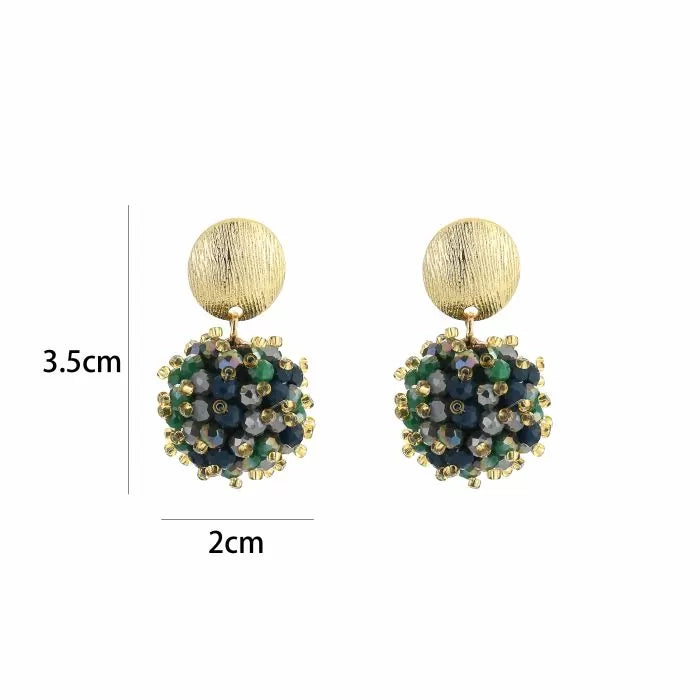 Oorbellen Bol - Navy Mix
