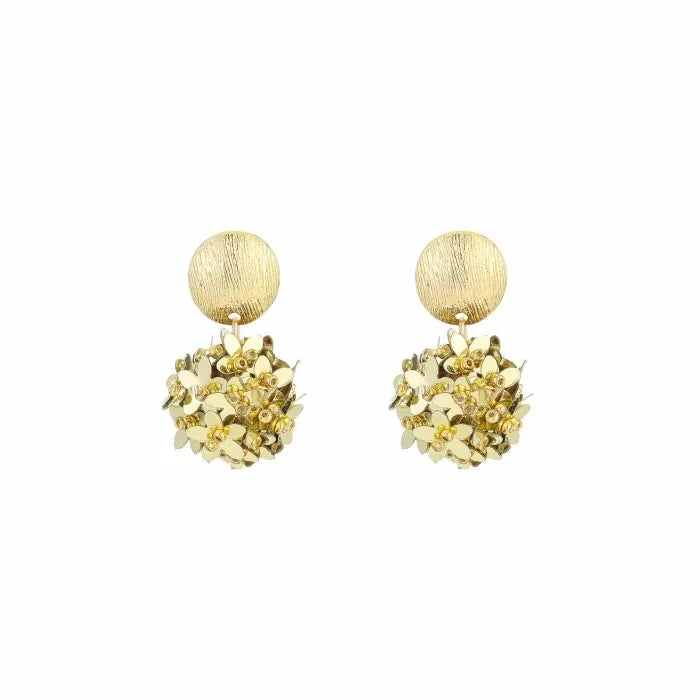Oorbellen Bloem Hanger - Gold