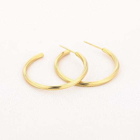 Oorbellen Twisted Hoops