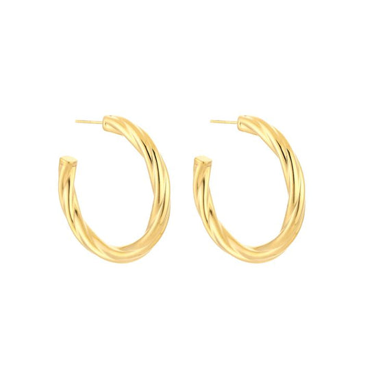 Oorbellen Twisted Hoop