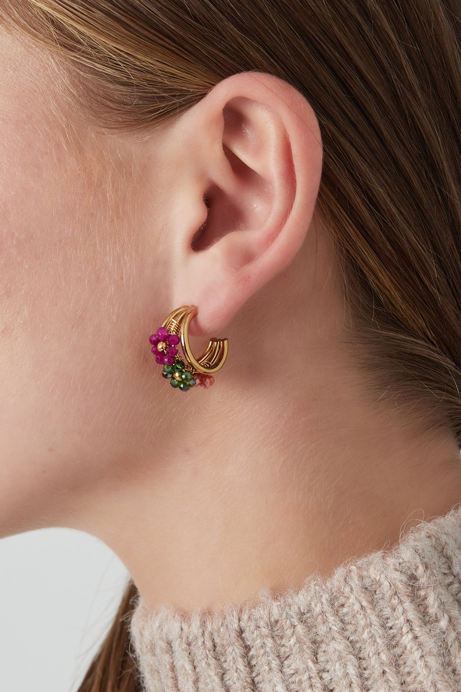 Oorbellen little bloom - Multi