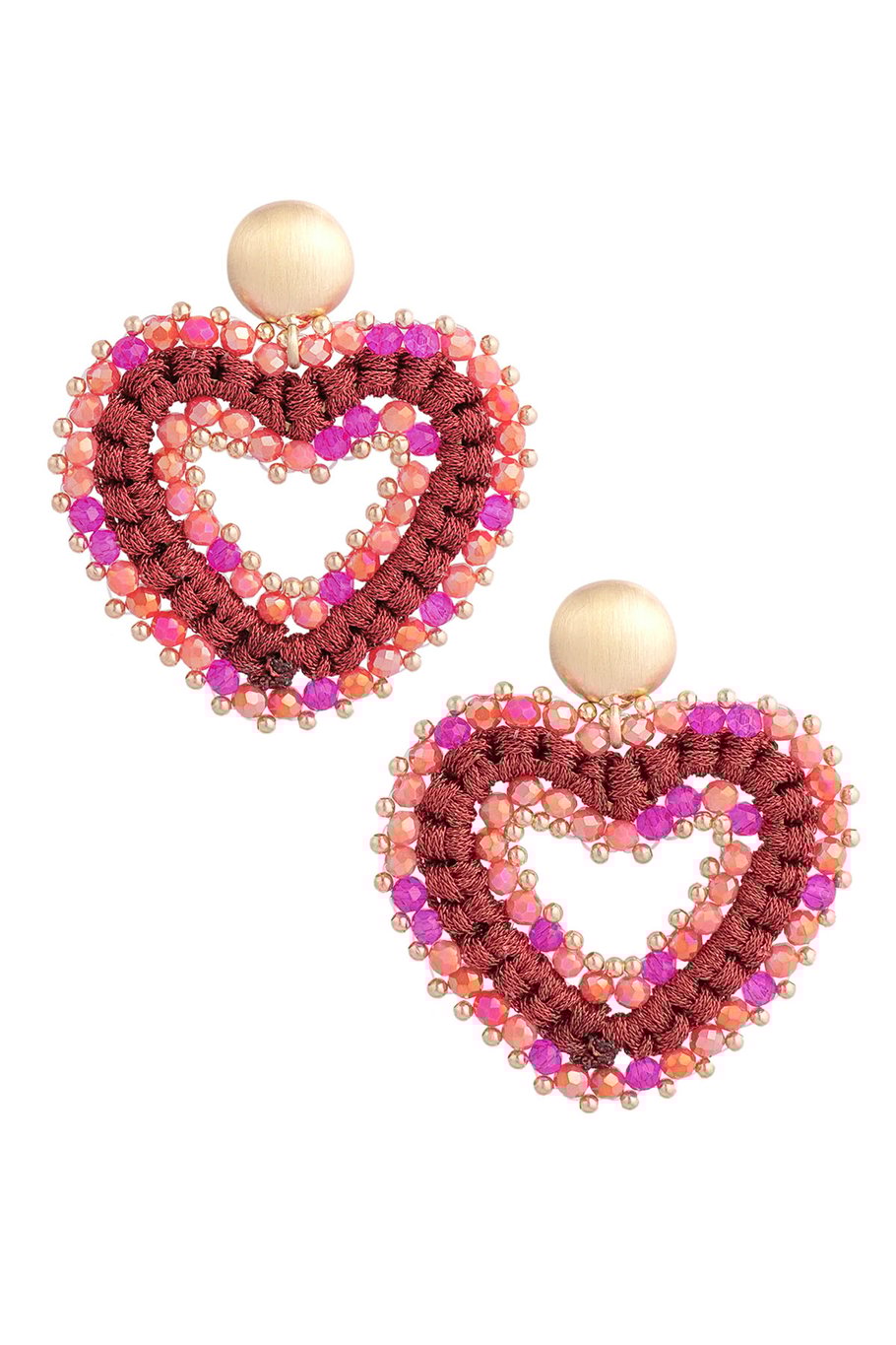 Oorbellen Love All The Way - Rood