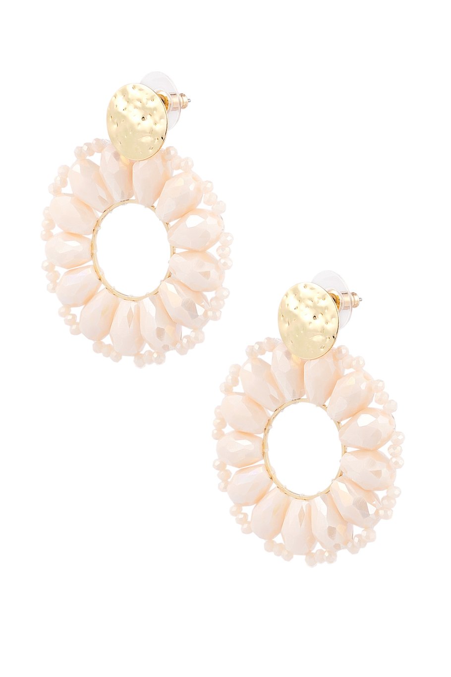 Oorbellen Madelief - Beige