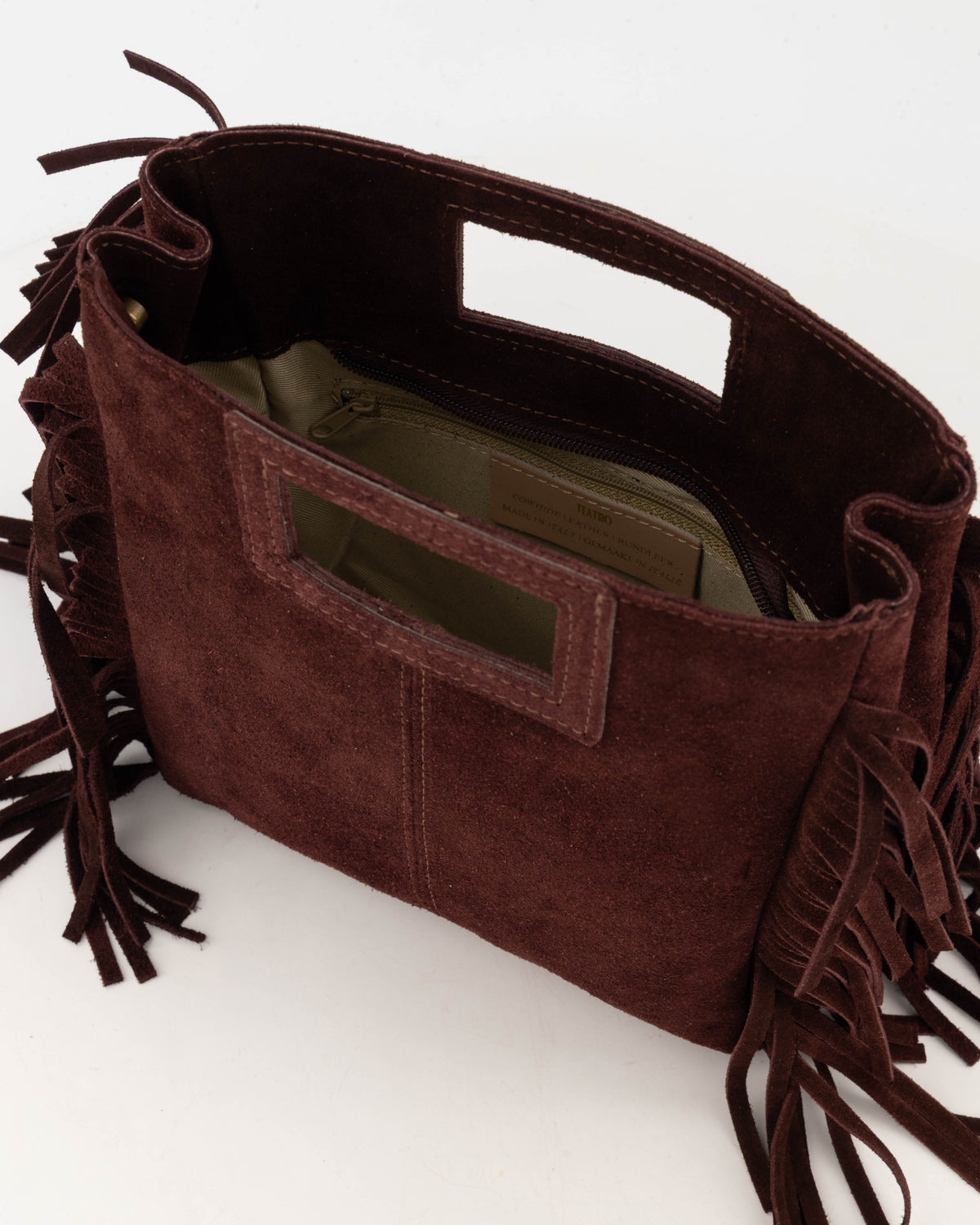 Tas Sylvie - Burgundy Echt Suède