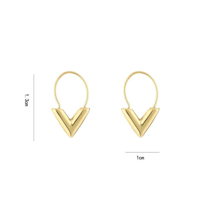 Oorbellen V - Goud