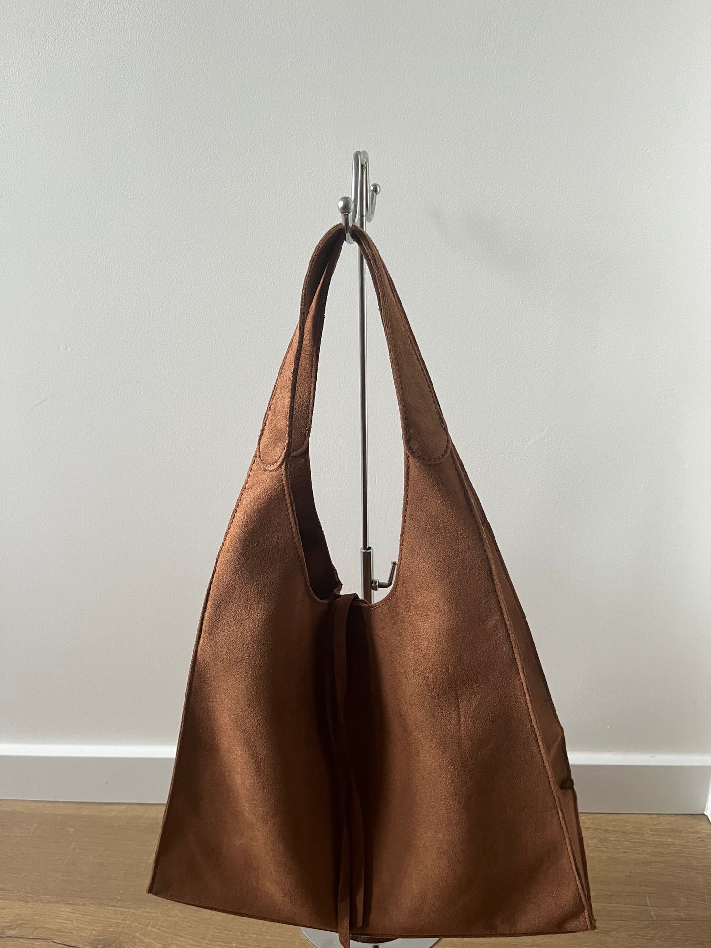 Suèdine tas - cognac