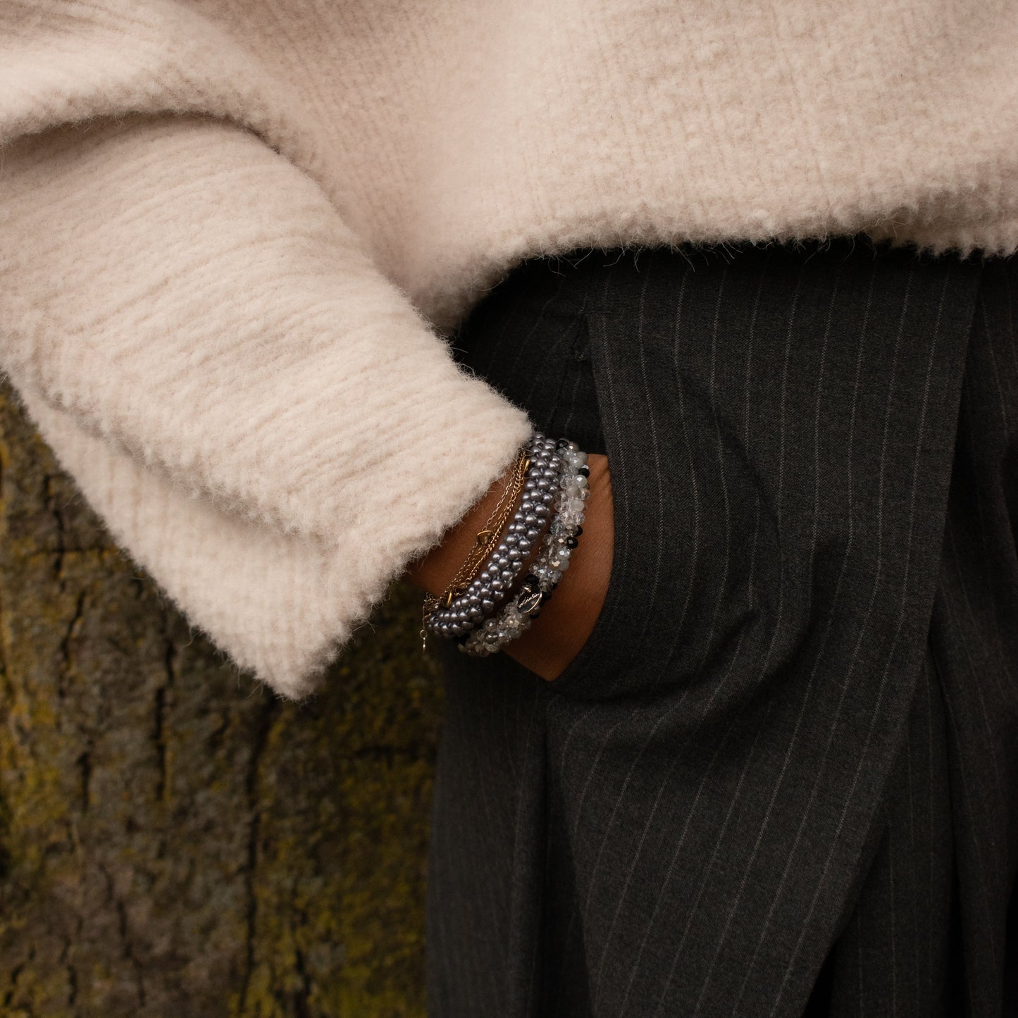Stiekie - Black / White Sparkle