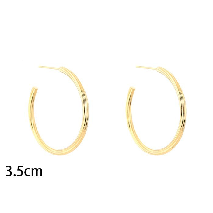Oorbellen Twisted Hoops