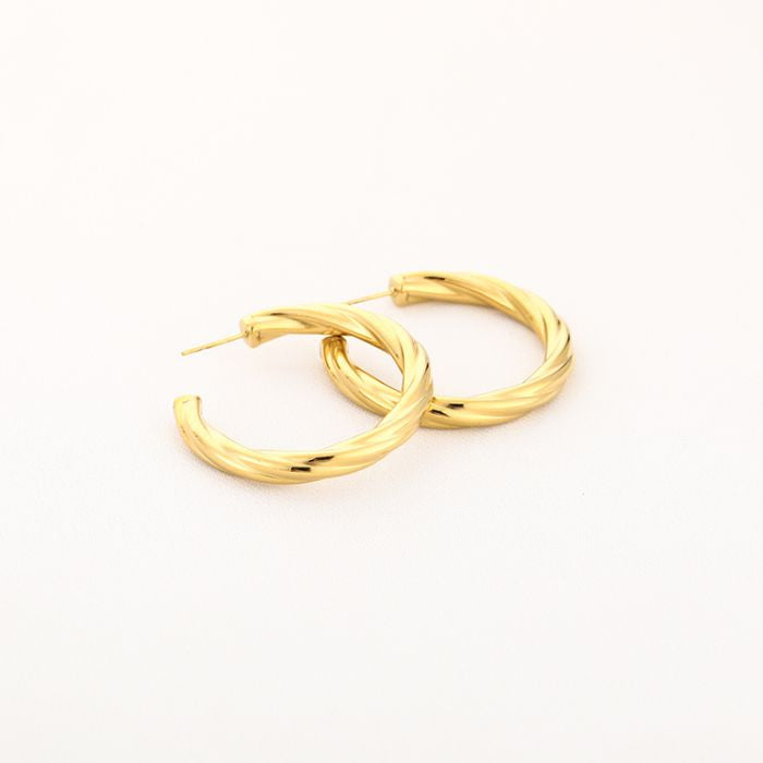 Oorbellen Twisted Hoop