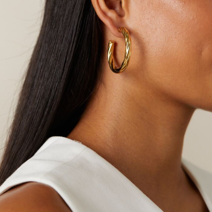 Oorbellen Twisted Hoop