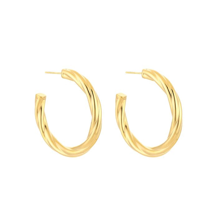 Oorbellen Twisted Hoop