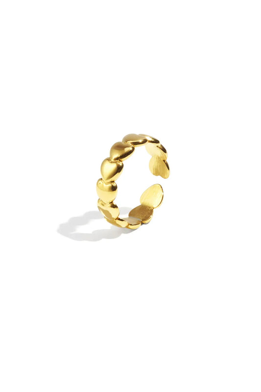 Ring Hearts - Goudkleurig