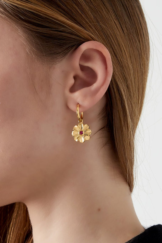 Oorbellen shimmering flower