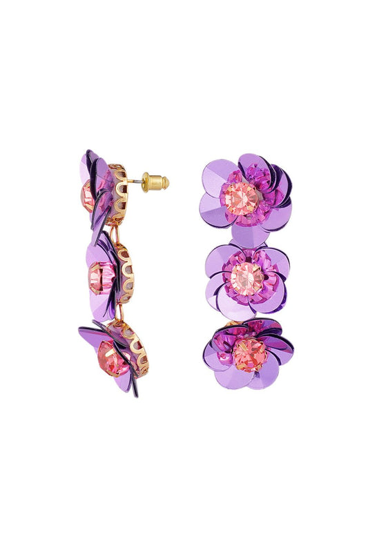 Zomerse bloemen trio - Paars