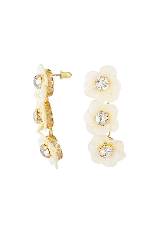 Zomerse bloemen trio - Wit