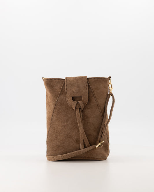 Tas Kendra - Taupe Echt Suède