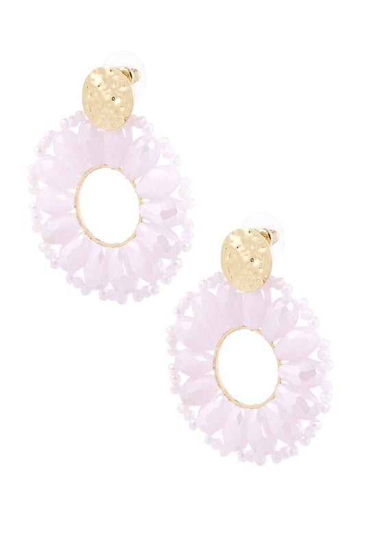Oorbellen Madelief - Babyroze