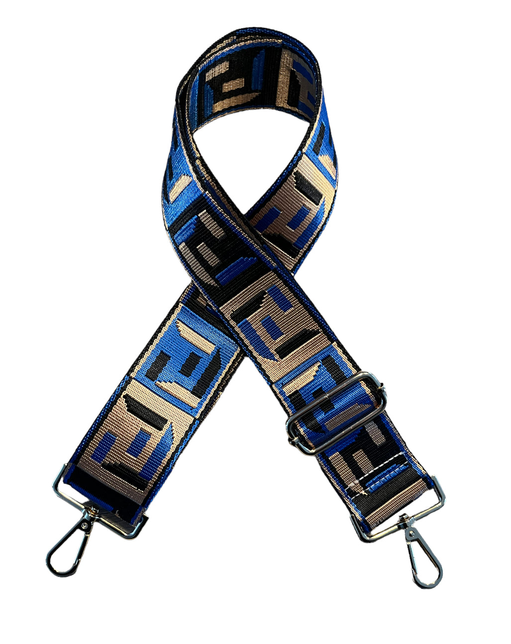 Bag strap - Blauw/Goud